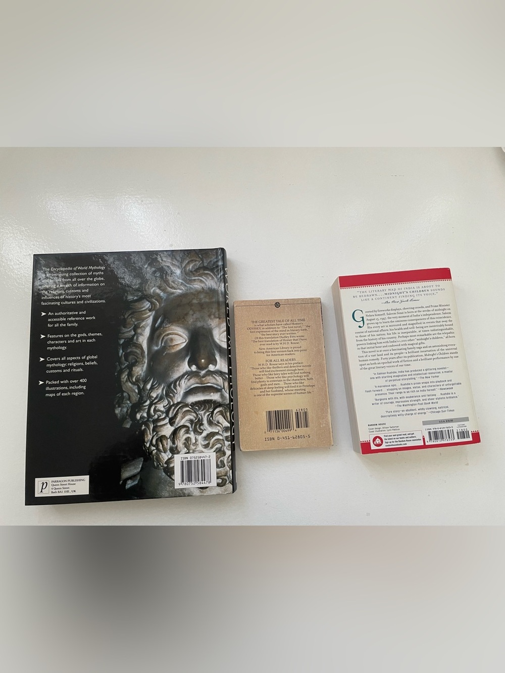 The Odyssey By Homer, Salman Rushdie, World Mythology Book Bundle - Picture 2 of 2